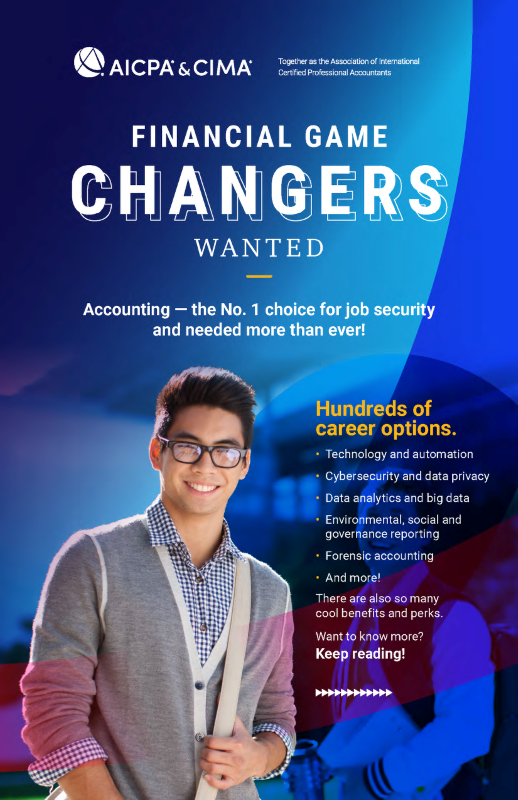 AICPA & CIMA Game Changers Wanted Student Brochure